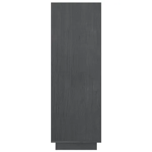 Szary sosnowy regał drewniany Wajos 11X