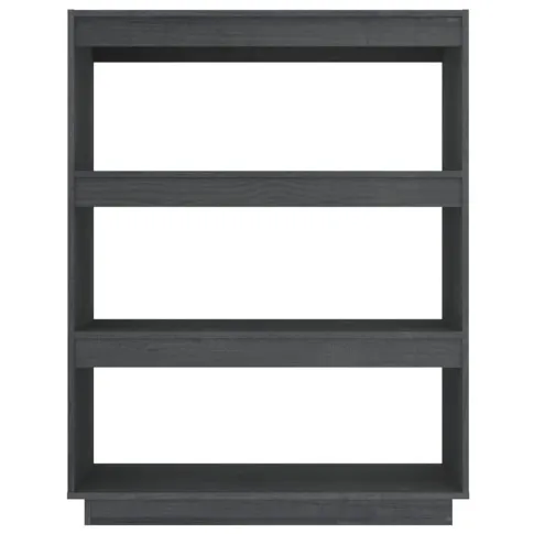 Szary sosnowy regał z 3 półkami Wajos 11X