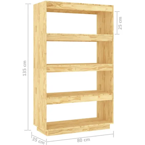 Regał z litego drewna Wajos 12X