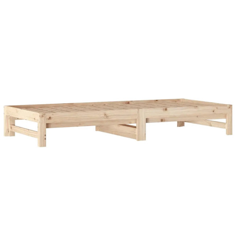 naturalne drewniane łóżko Mindy