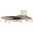 naturalne drewniane rozkładane łóżko Mindy