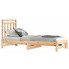 Łóżko rozsuwane z naturalnej sosny 2x(90x200) cm - Mindy