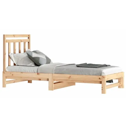 naturalne rozkładane sosnowe łóżko Mindy