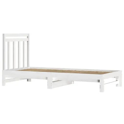 białe sosnowe łóżko Mindy