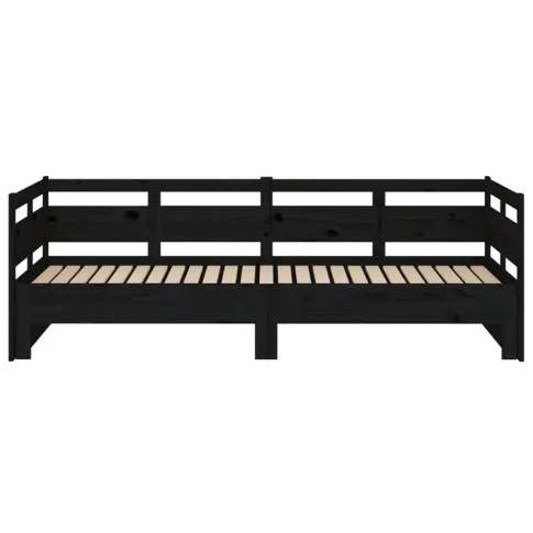 Czarna drewniana rozkładana sofa Darma 4X