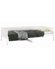 Białe drewniane łóżko dzienne 90x200 - Barry w sklepie Edinos.pl