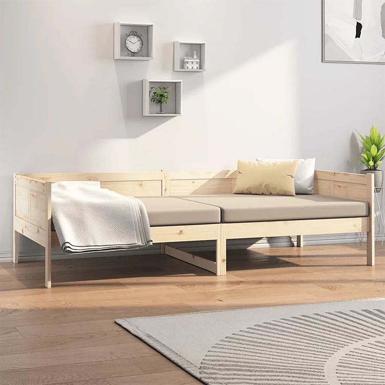 Aranżacja z dziennym sosnowym łóżkiem Debor