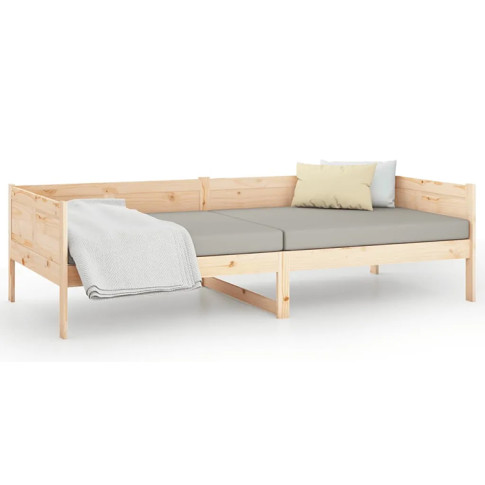drewniane naturalne łóżko dzienne Barry