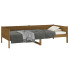 Drewniane łóżko dzienne miodowy brąz 90x200 - Barry