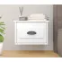 Biała szafka ścienna Ezela