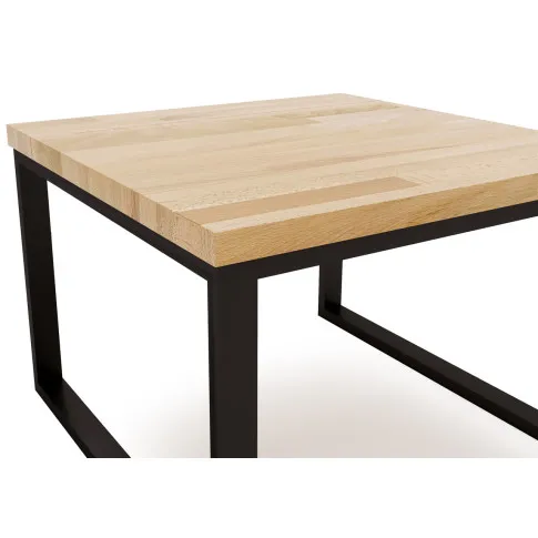 Industrialny stolik kawowy czarny stelaż Avorro 3X