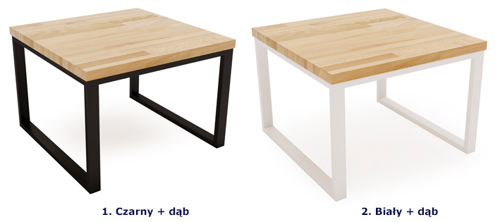 Kolory industrialnego stolika kawowego Delto 3X