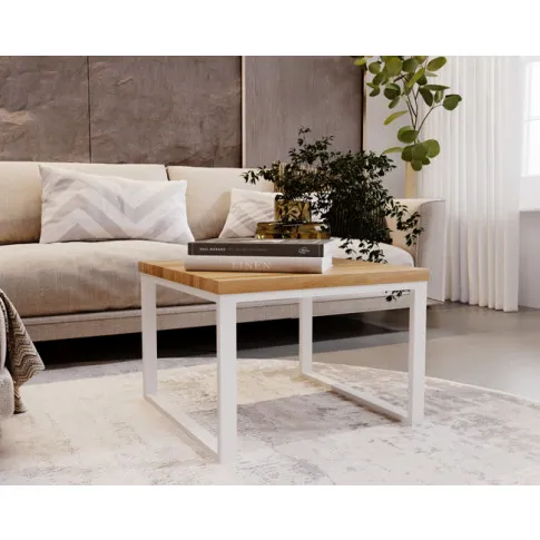 Wizualizacja stolika kawowego Avorro 3X biały stelaż