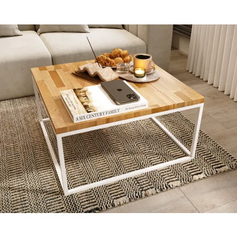 Wizualizacja stolika Avorro 4X biały stelaż