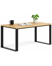 Loftowe drewniane biurko komputerowe 150x70 - Joxi w sklepie Edinos.pl