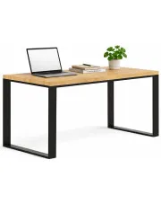 Drewniane duże biurko w stylu loft 160x80 - Joxi w sklepie Edinos.pl