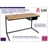 Drewniane biurko loft Avorro 10X