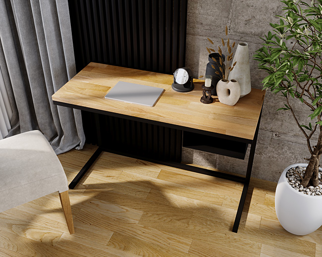 Wizualizacja industrialnego biurka Delto 10X