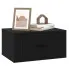 Czarna wisząca szafka nocna Efos