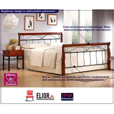 Fotografia Eleganckie łóżko Avlo 180x200 z kategorii Sypialnia