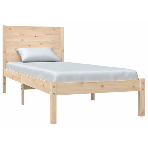 Naturalne sosnowe łóżko 90x200 Gunar 3X