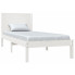 Białe drewniane łóżko 90x200 Gunar 3X