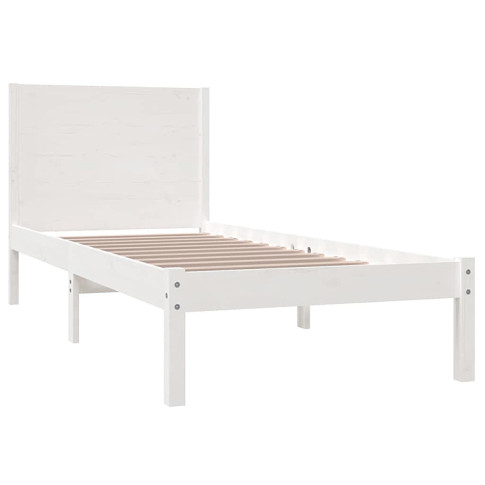 Białe sosnowe łóżko Gunar 3X