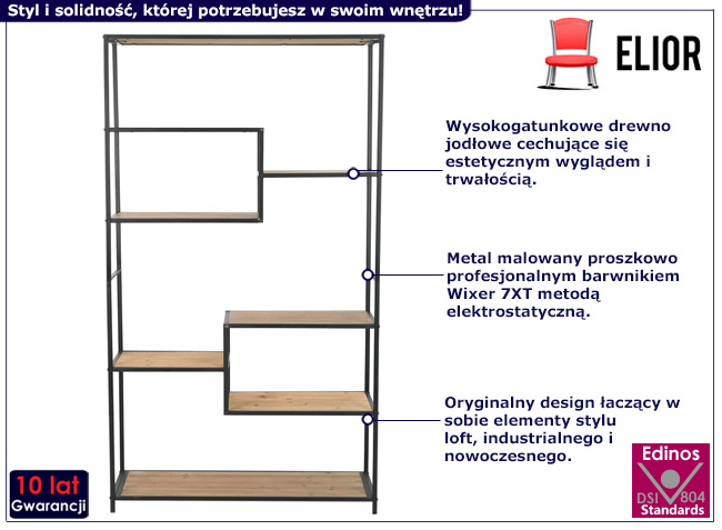 Industrialny regał Vendel