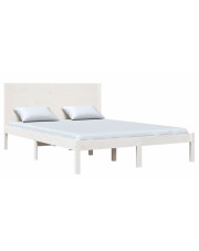 Białe skandynawskie łóżko drewniane 120x200 - Gunar 4X w sklepie Edinos.pl