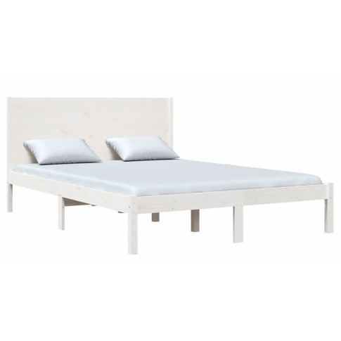 Białe drewniane łóżko 120x200 Gunar 4X