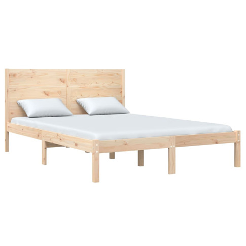 Naturalne drewniane łóżko 140x200 Gunar 5X