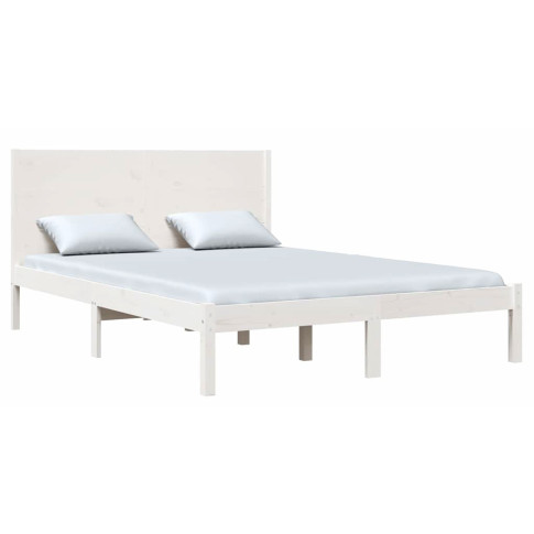 Białe drewniane łóżko 140x200 Gunar 5X