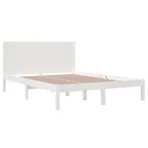 Białe sosnowe łóżko Gunar 5X