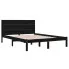 Czarne sosnowe łóżko Gunar 5X