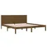 Brązowe sosnowe łóżko Gunar 6X