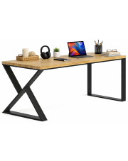 Dębowe biurko industrialne 150x80 - Xago w sklepie Edinos.pl