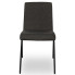 Czarne tapicerowane krzesło biurowe Edia