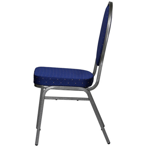 Niebieskie metalowe krzesło bankietowe Pogos 3X