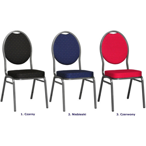 Kolory sztaplowanego krzesła bankietowego Pogos 3X