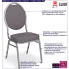 Infografika szarego krzesła bankietowego sztaplowanego Pogos 4X