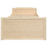 drewniane naturalne łóżko Haver