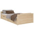 sosnowe naturalne łóżko z szufladami Haver