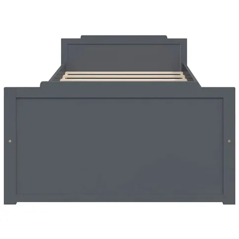 drewniane szare łóżko Haver