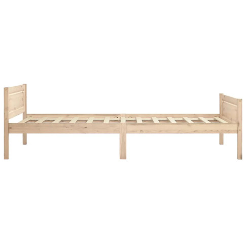 drewniane naturalne łóżko 100x200 Siran 3X