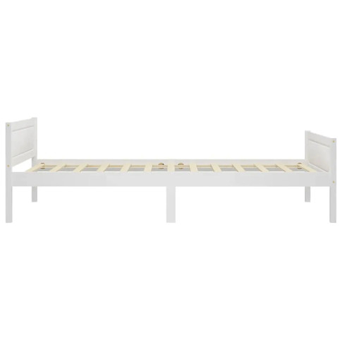 drewniane białe łóżko 100x200 Siran 3X