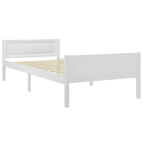 sosnowe białe łóżko Siran 3X