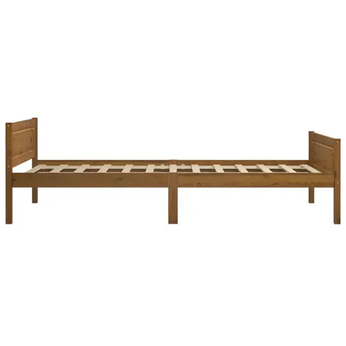 drewniane łóżko miodowy brąz 100x200 Siran 3X