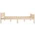 drewniane naturalne łóżko 120x200 Siran 4X