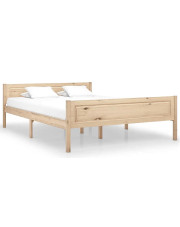 Skandynawskie łóżko z naturalnej sosny 120x200 - Siran 4X
