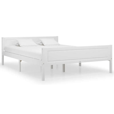 sosnowe białe łóżko 120x200 Siran 4X